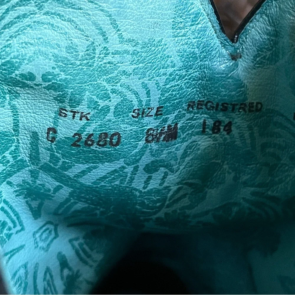 Corral Boots Cognac‎ Teju Lizard Cross Overlay Square Toe Cowgirl C2680 size 8.5 - Picture 14 of 16